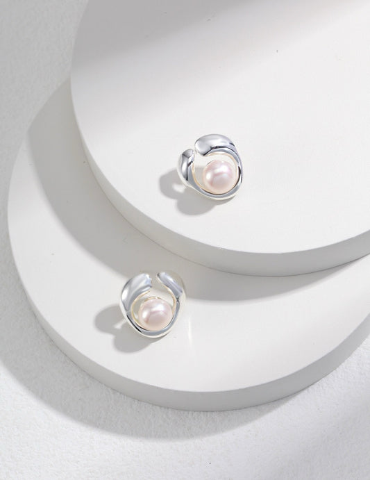 Shanghai Open pearls earrings