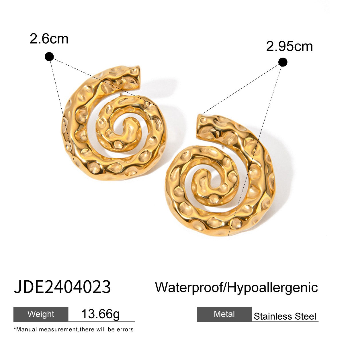 Swirl earrings