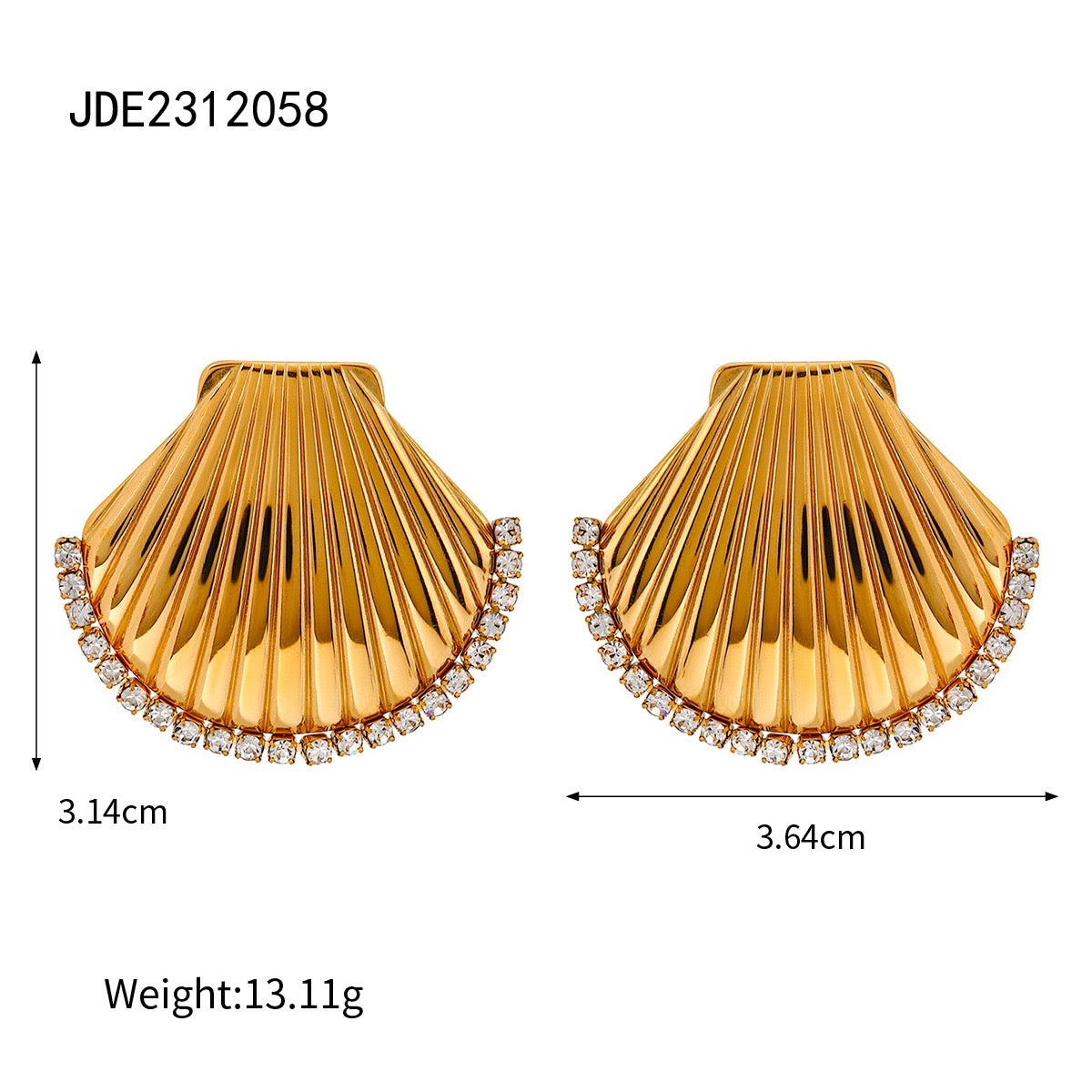 Ajia shel earrings