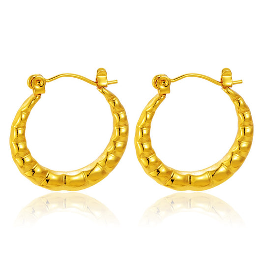 Iris round classic hoops
