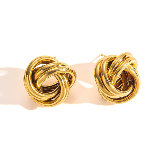 Knots earrings studs