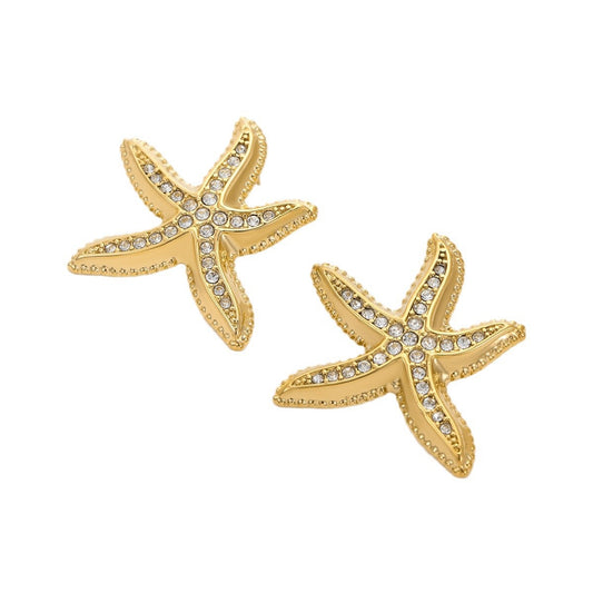 Shining starfish earrings