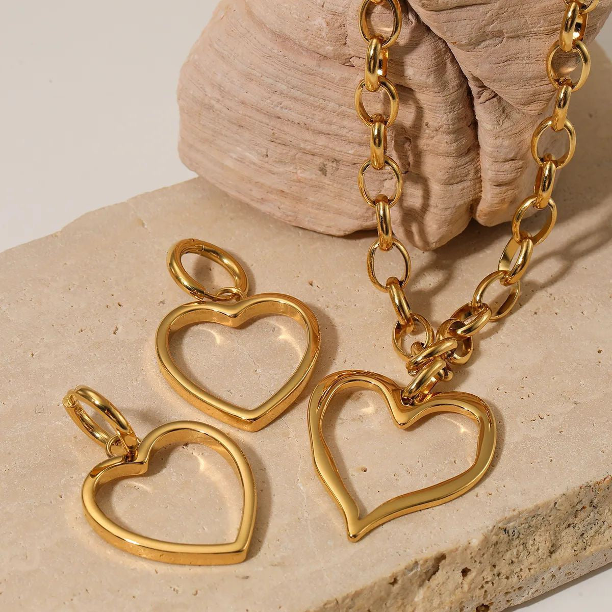 Big heart statement necklace