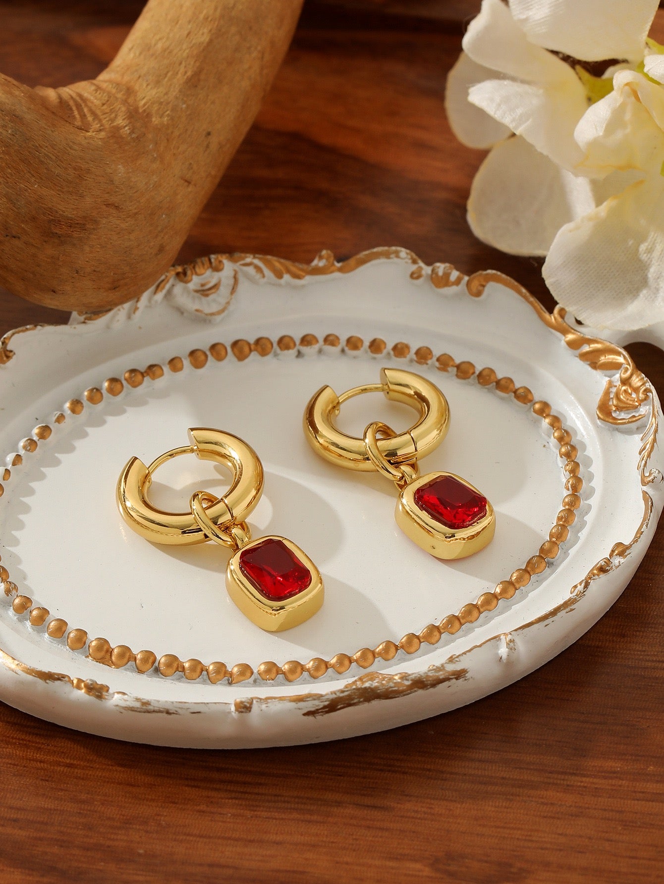 Sugar rock rainbow hoops