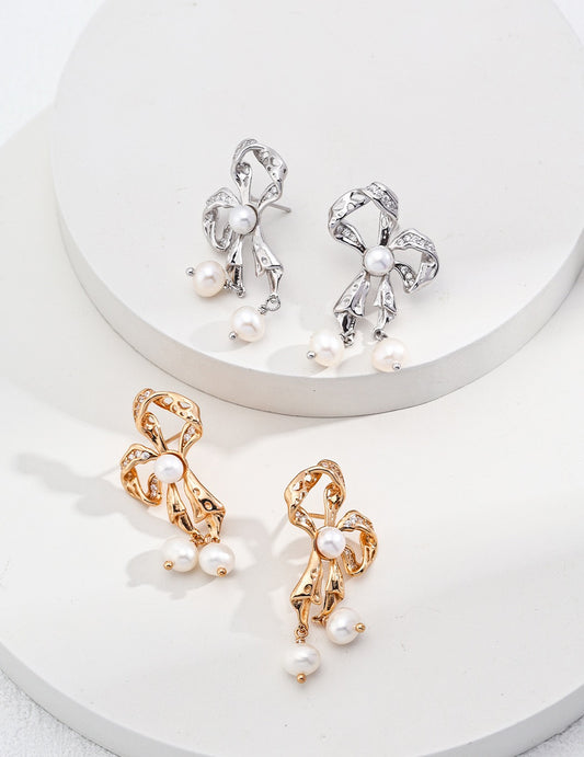 Syria Sweet little bow earrings