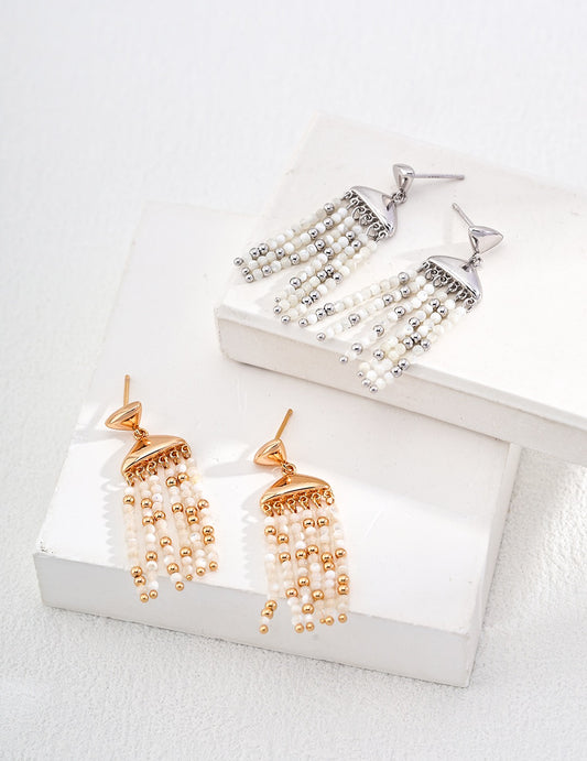 Rose bay Handmade shell earrings