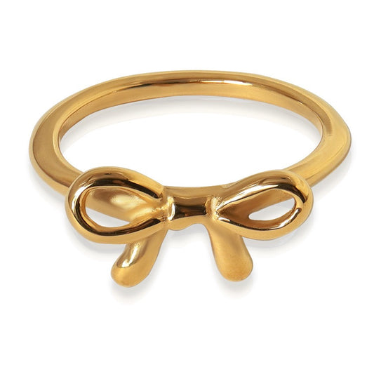 Cute bow ring set