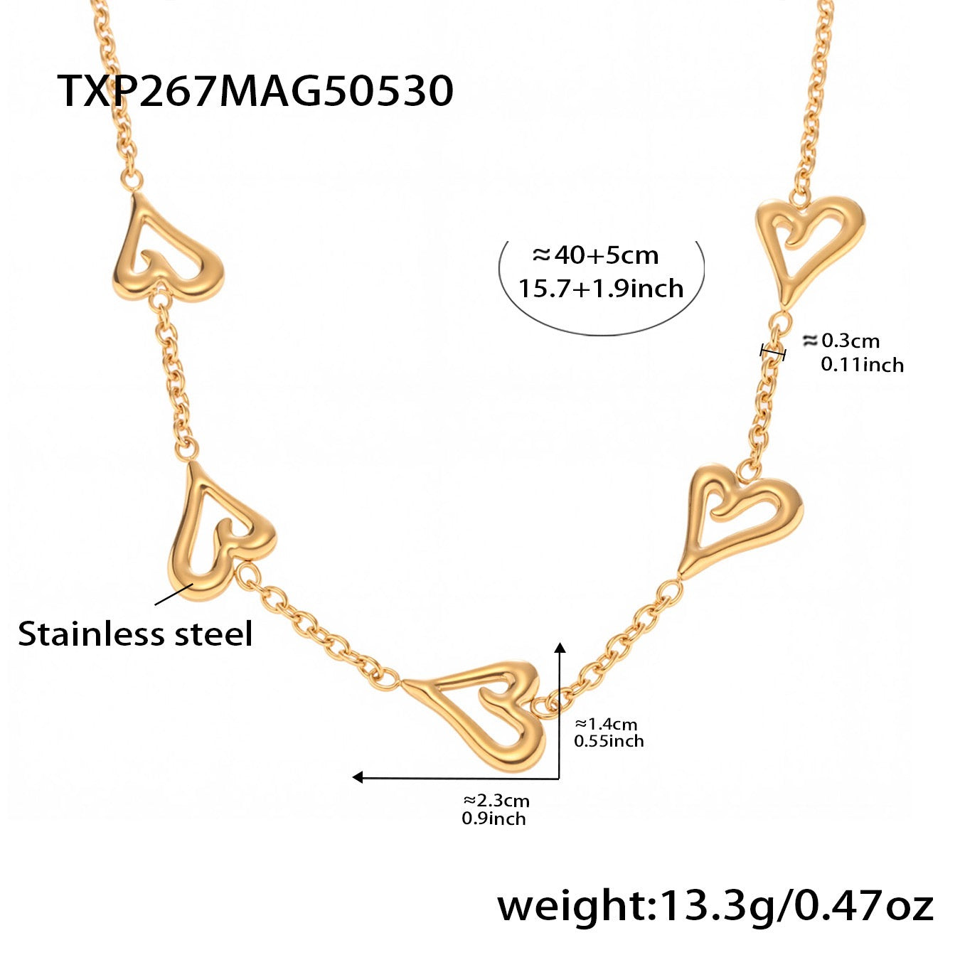Lovely heart set