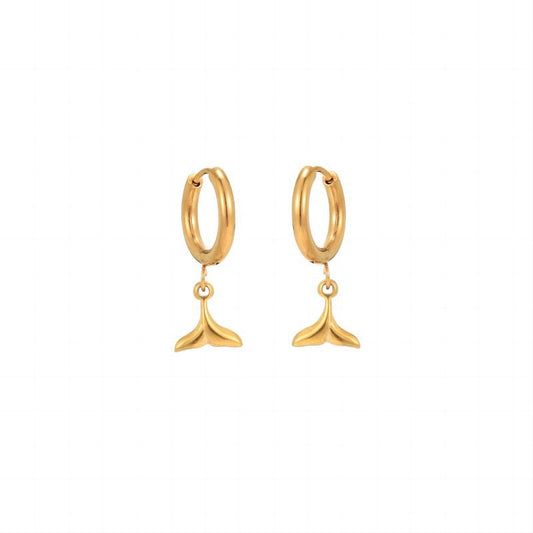 Dainty mermaid tale earrings