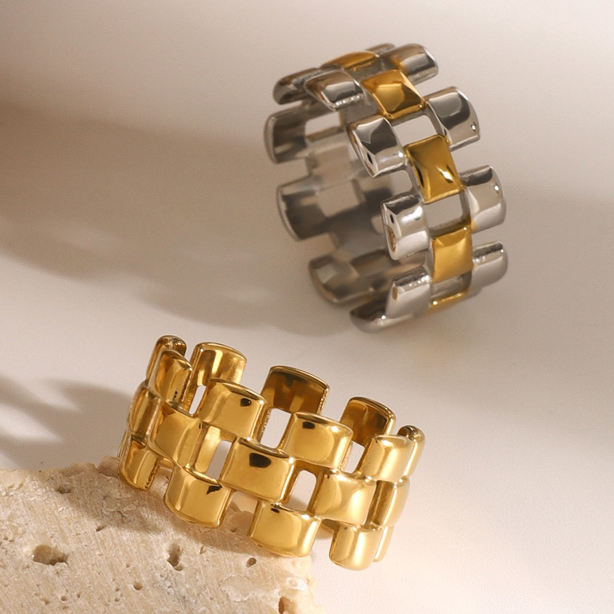 Watch belt rings