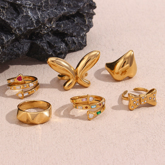 Heart collection rings