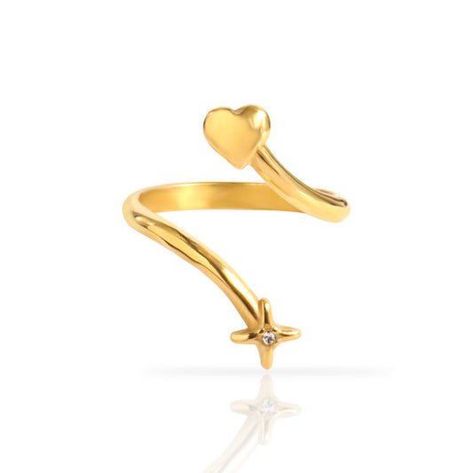 Shooting star ring