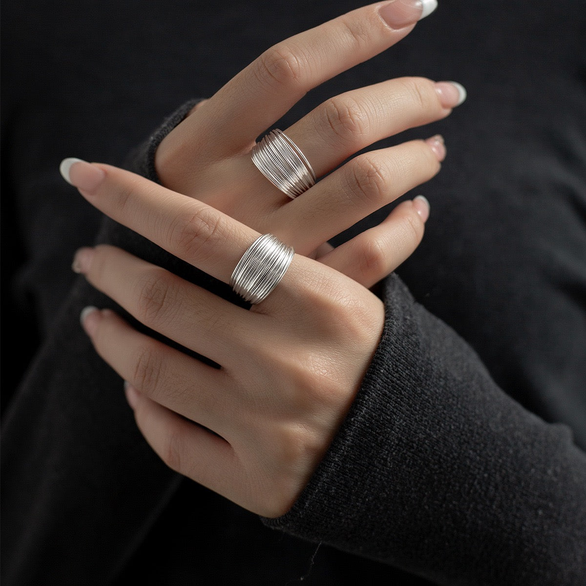 Sterling silver wire rings