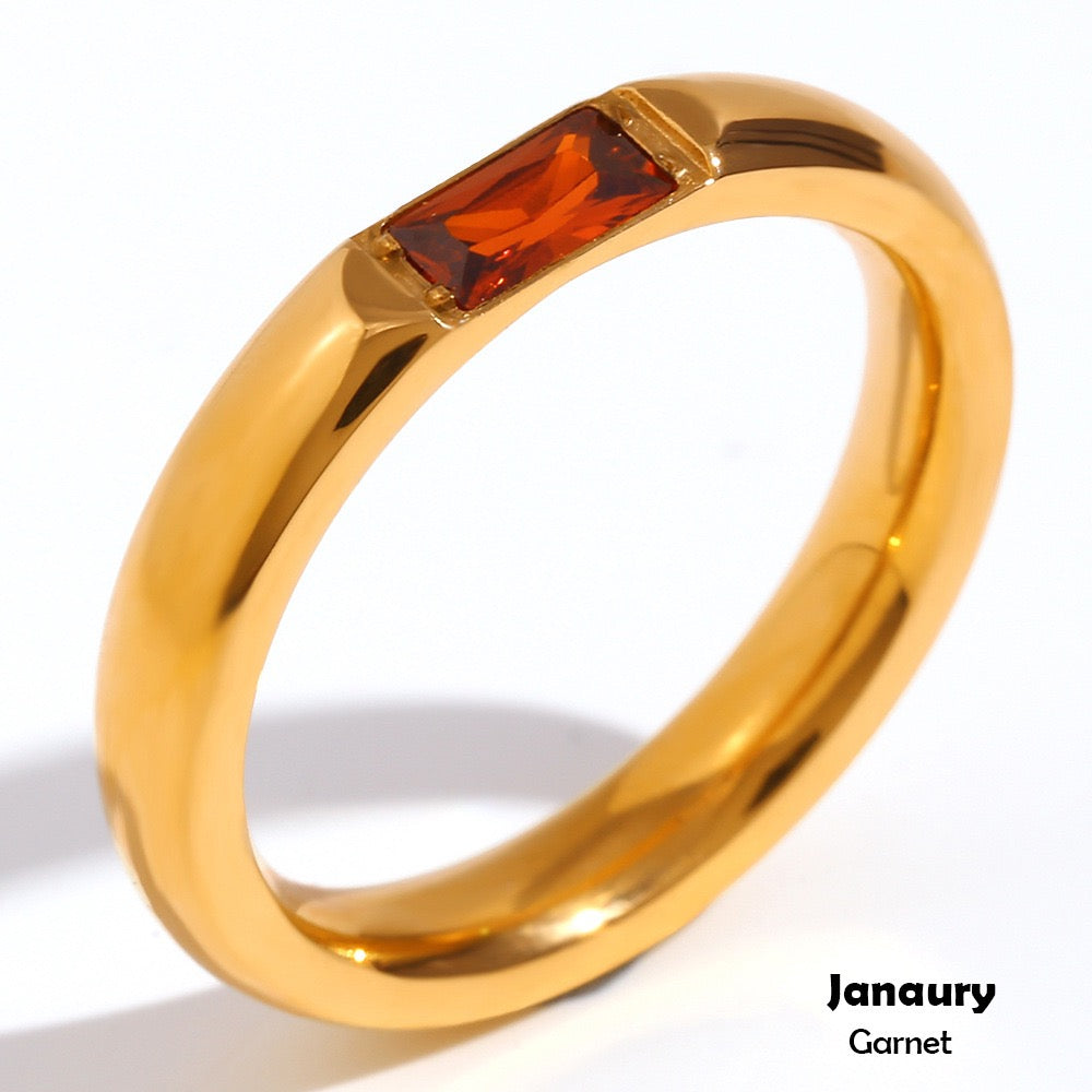 Birth stone rings