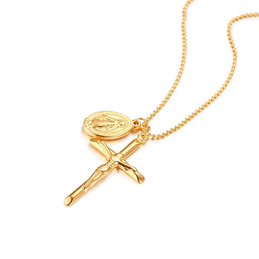 Cross Mary necklace