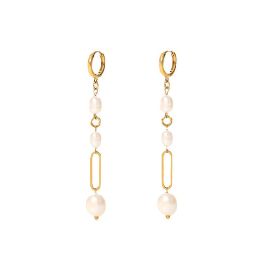 Carly pearl hoops