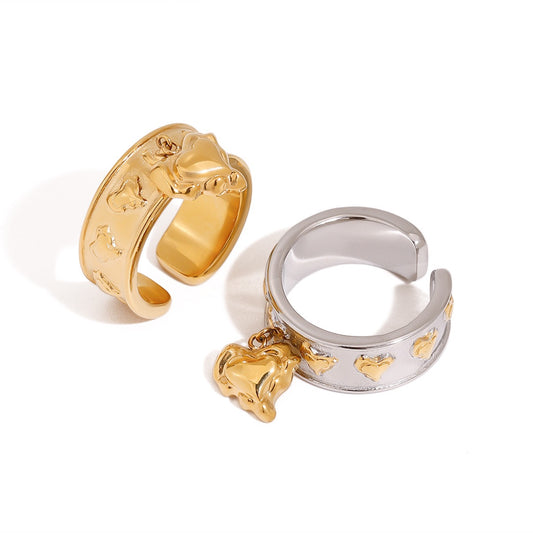 Vintage heart rings