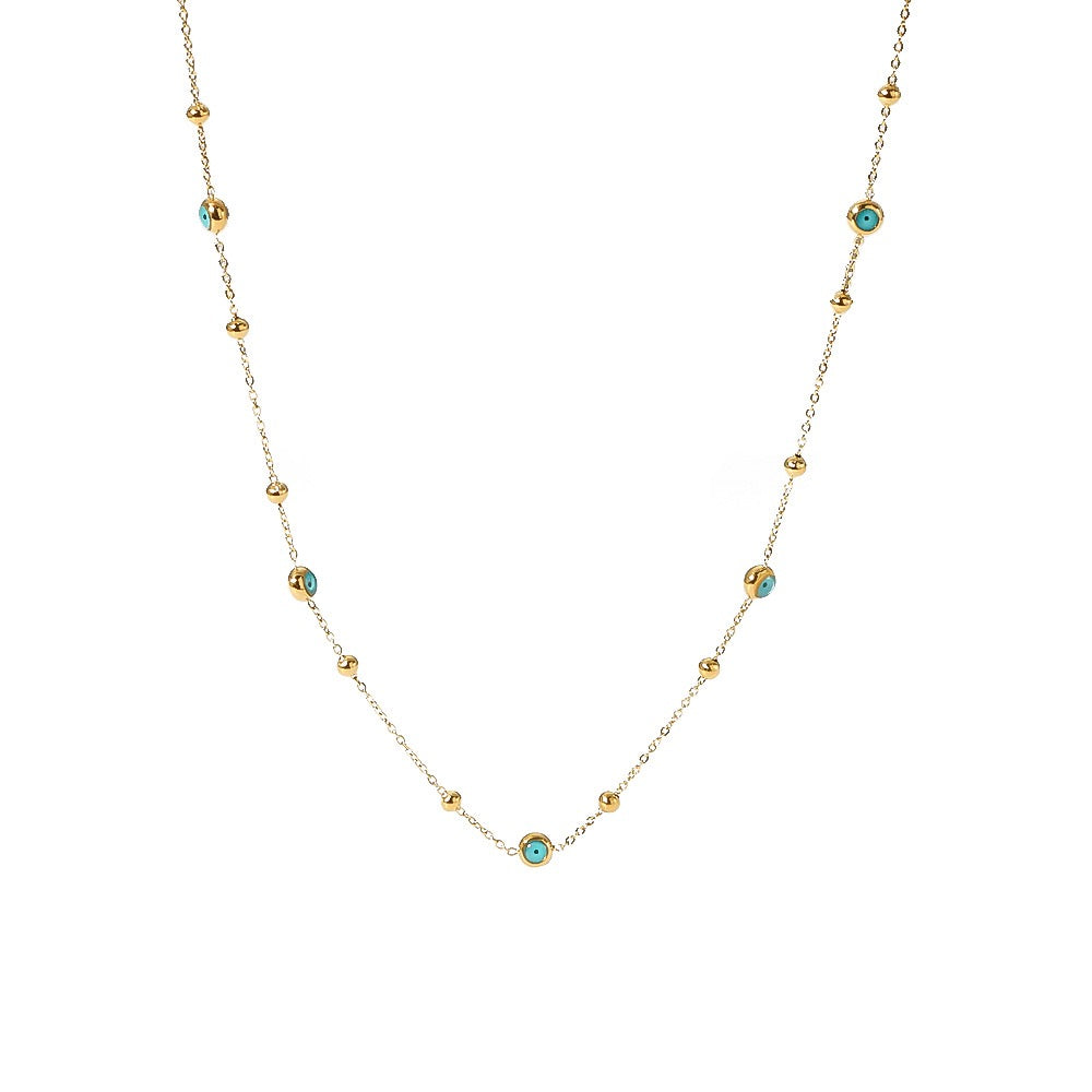 Blue eyes necklace