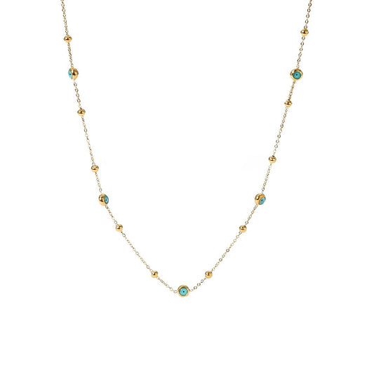 Blue eyes necklace