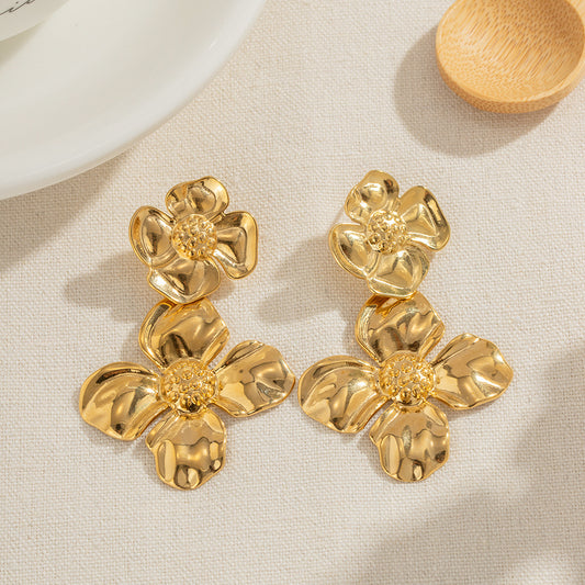 Clover flower earrings