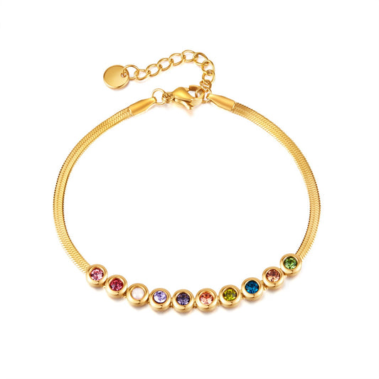 Norman zircon stone bracelet