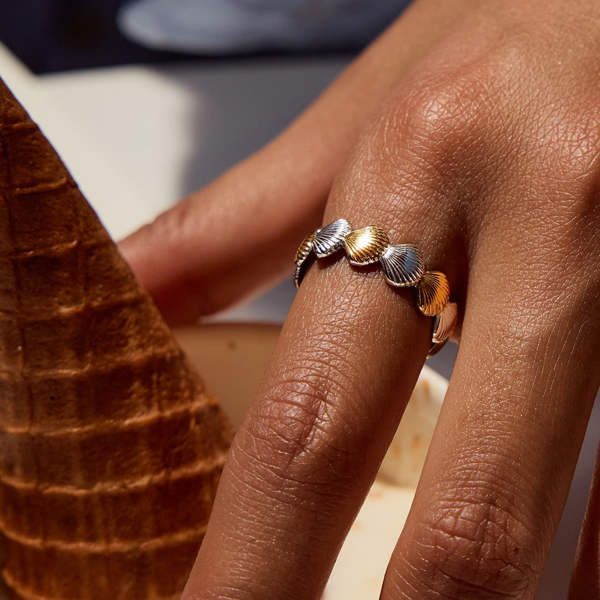 Beachside star shell rings collection