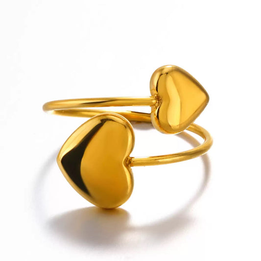 Me and you heart ring