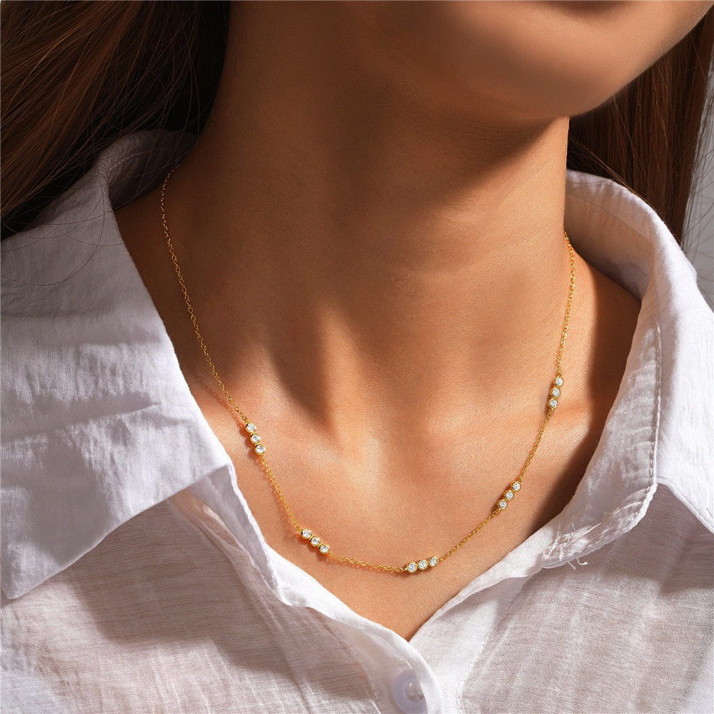 Sterling silver star necklace