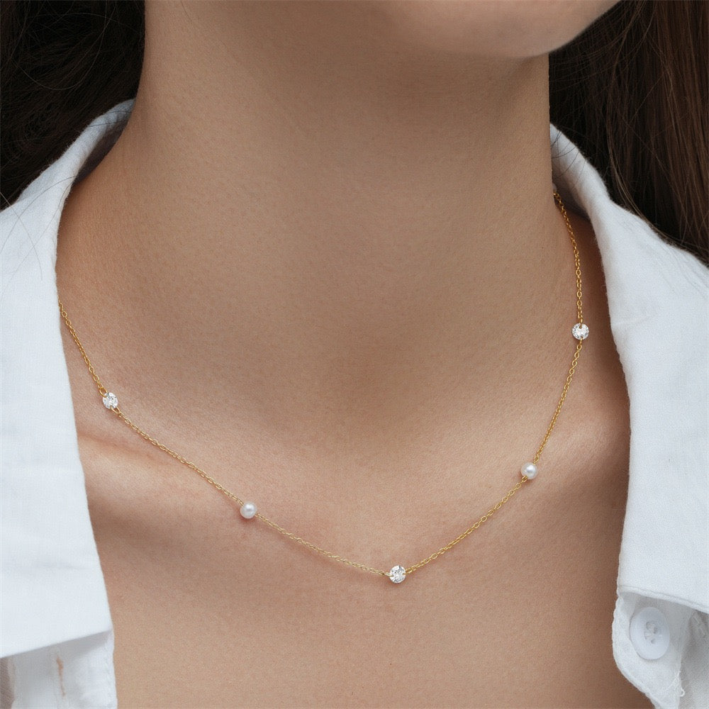 Sterling silver Emma necklace