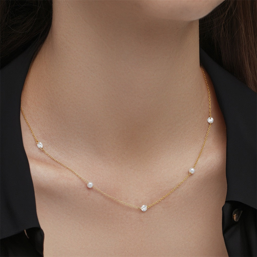Sterling silver Emma necklace