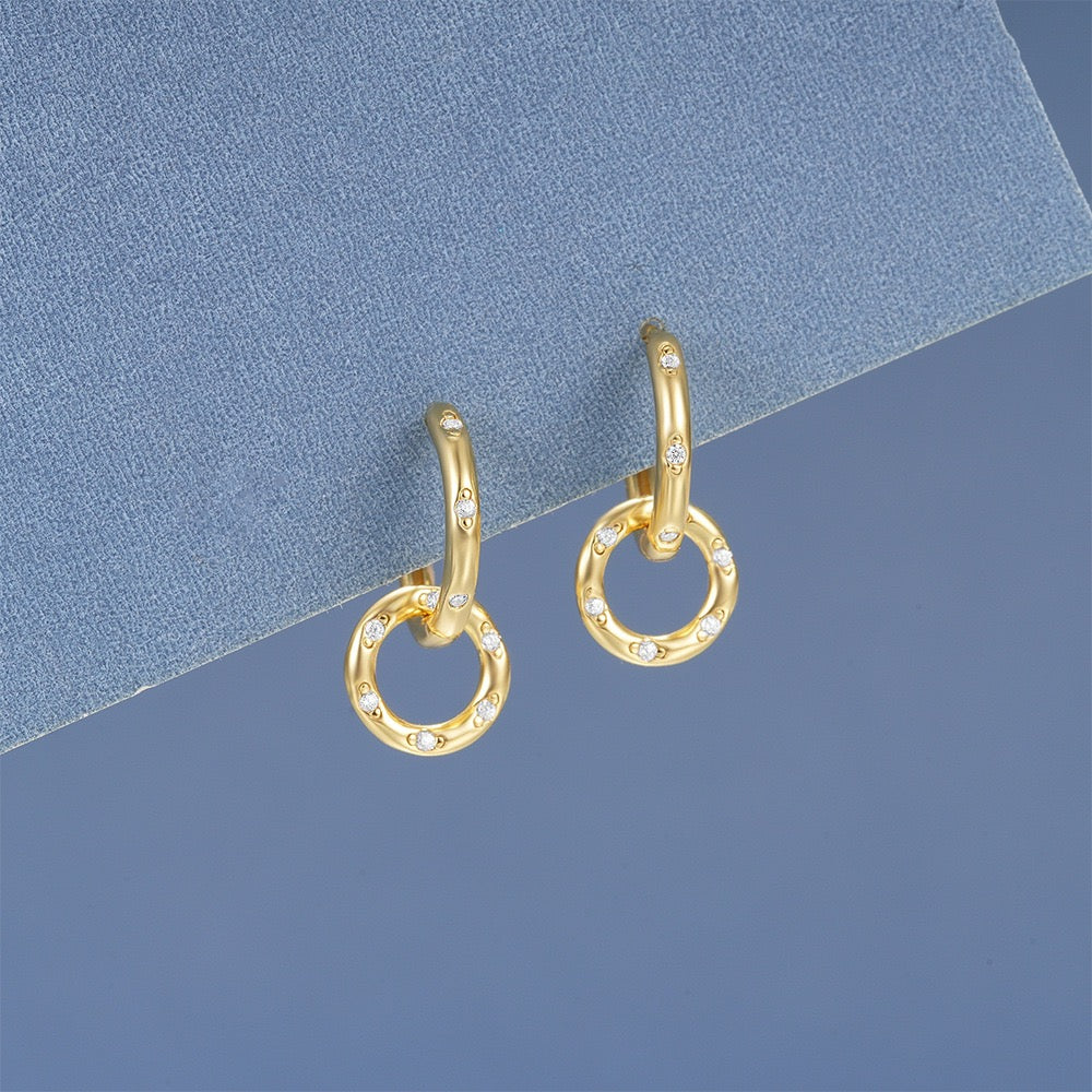 Dainty sterling silver earrings