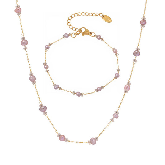 Purple pearls set