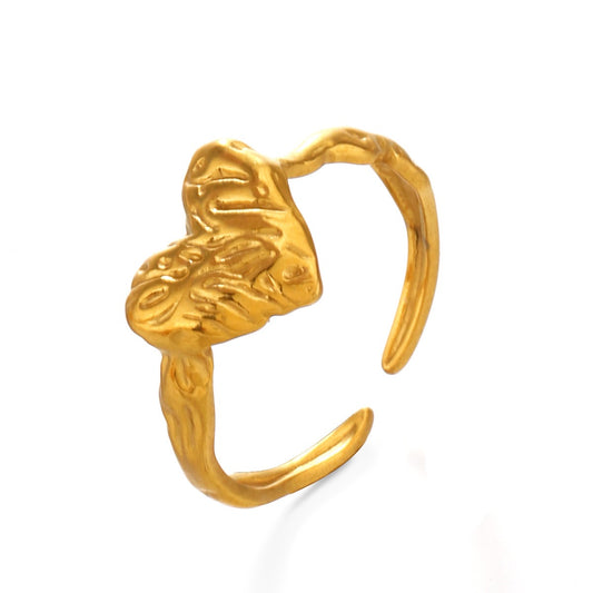 Melting heart ring