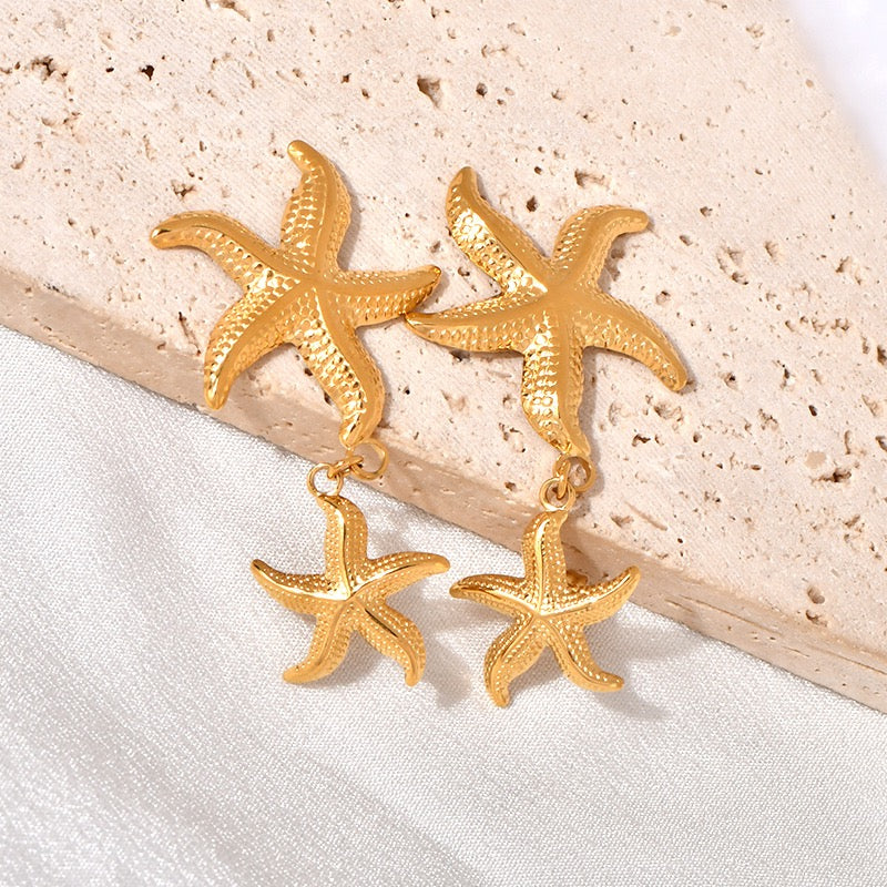 Sea theme earrings