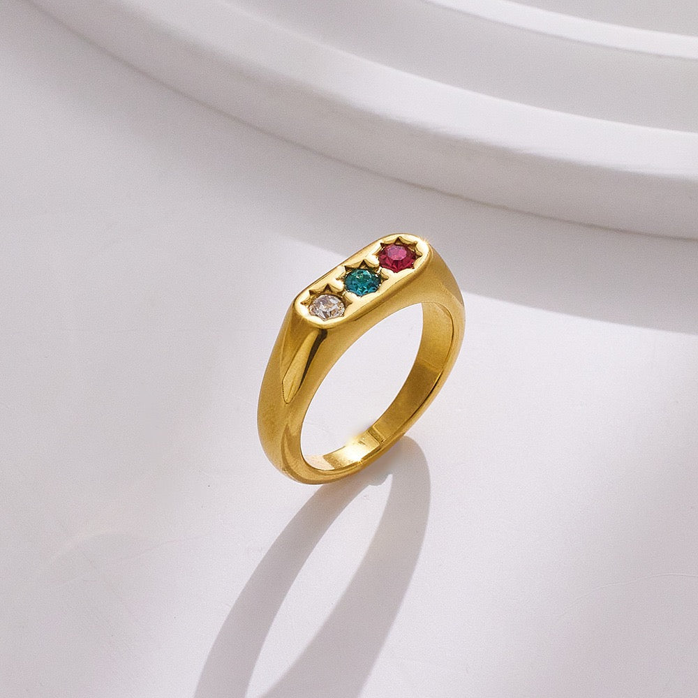 Three star rings
