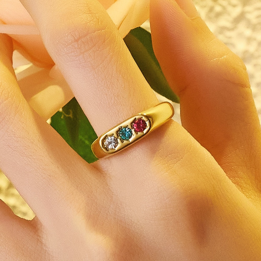 Three star rings