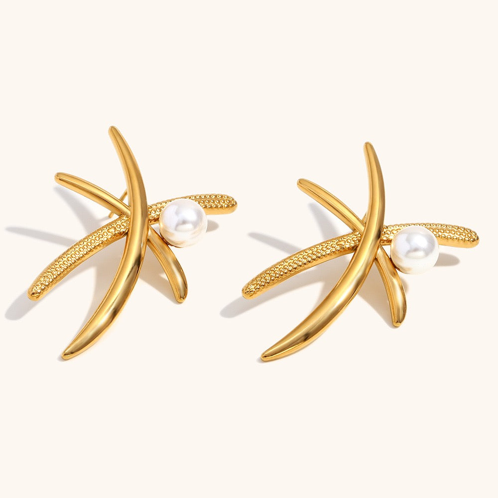 Coconut tree earrings