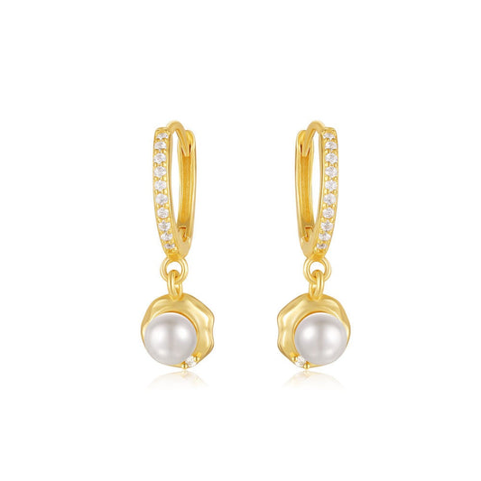 Dainty sterling silver hoops