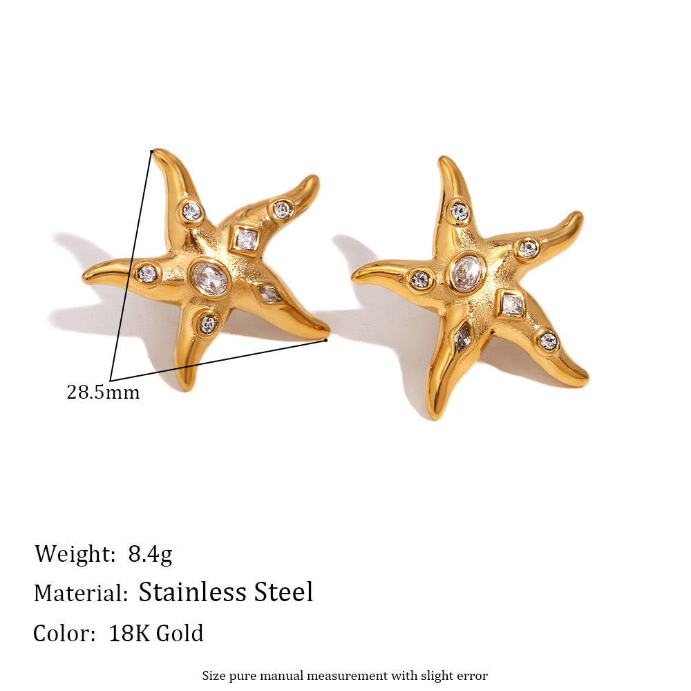 Bondi shinning star earrings