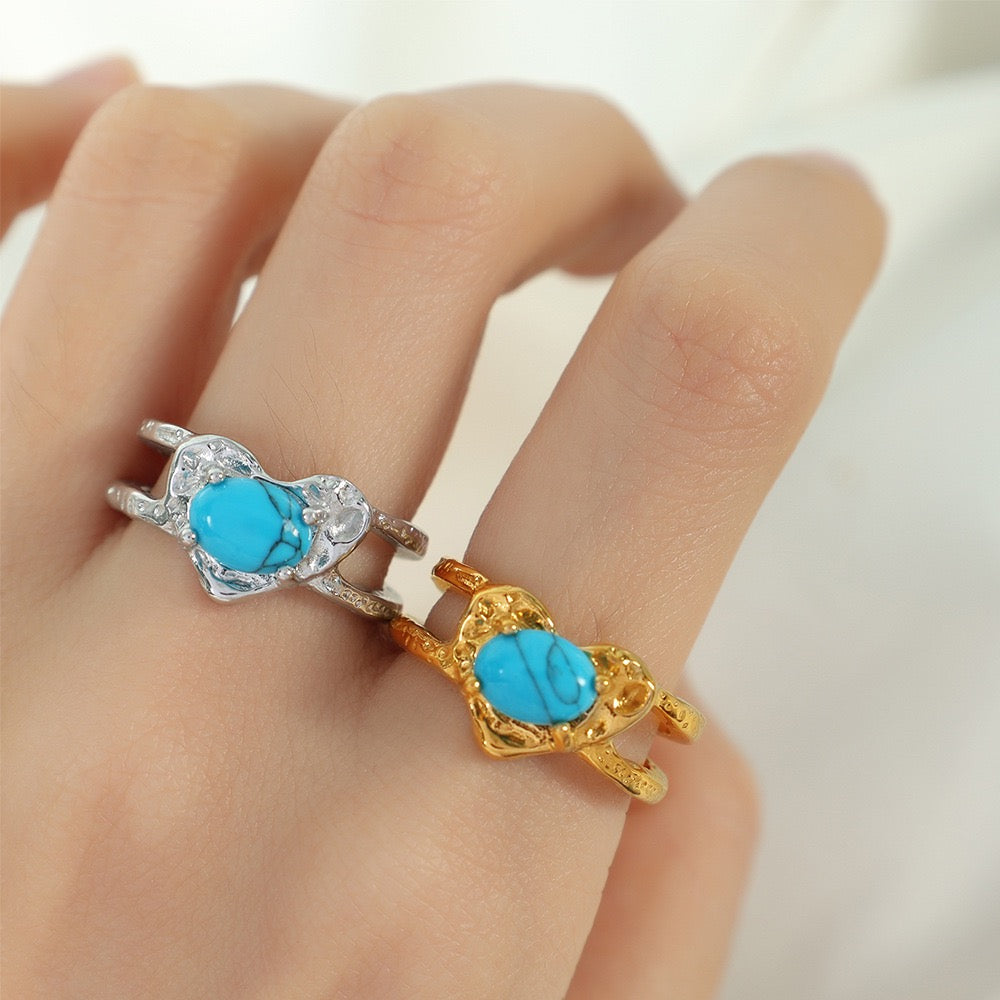 Benett natural stone rings