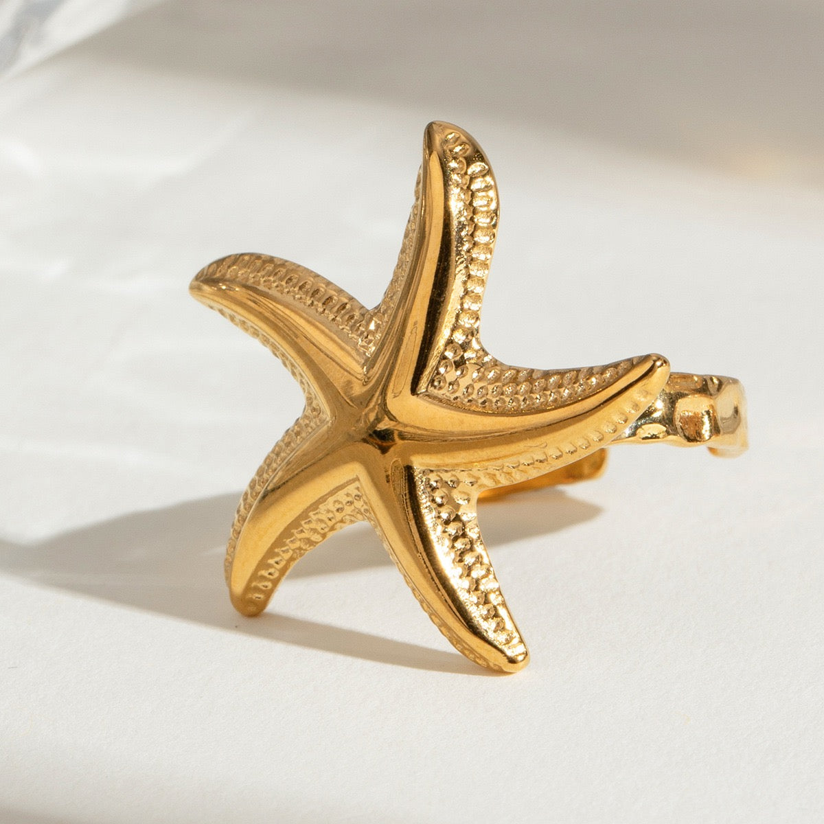 White shell starfish chain set