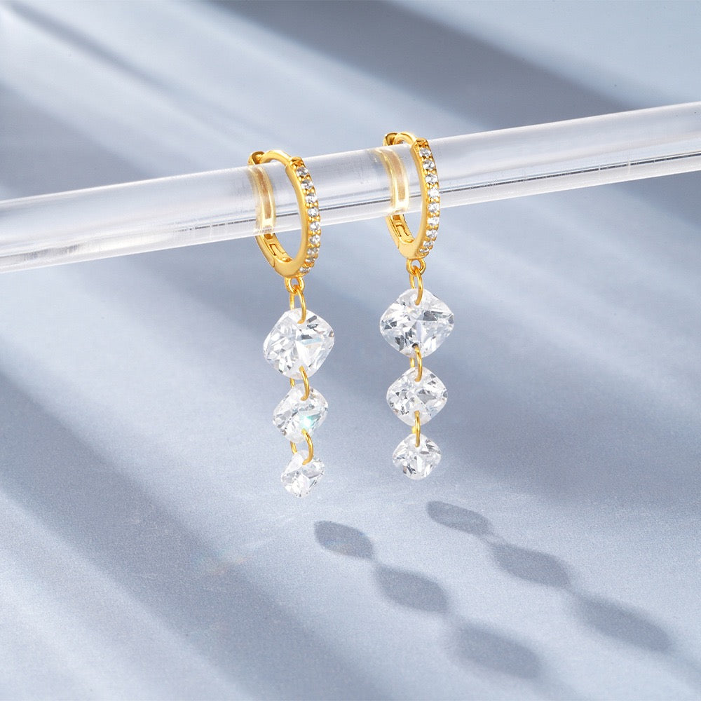 Sterling silver dainty hoops