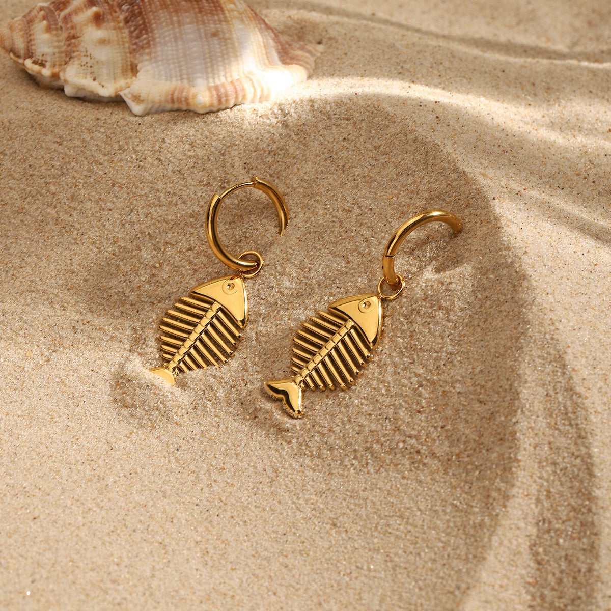 Fish bone hoops