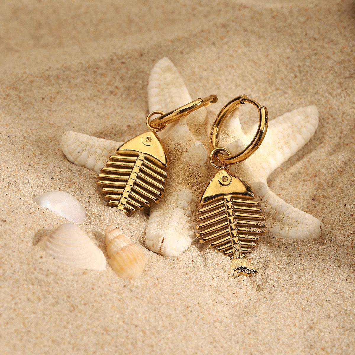 Fish bone hoops