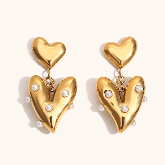 Adorable hearty earrings