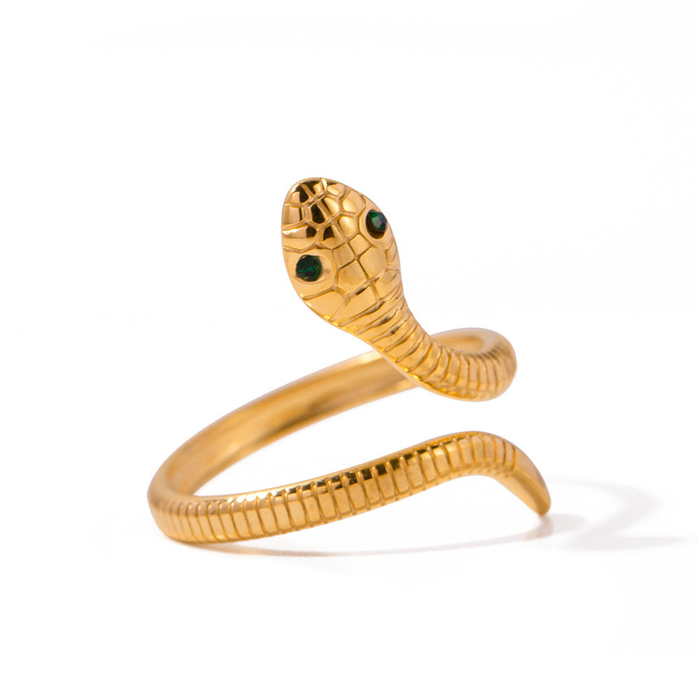 Dainty snake ring