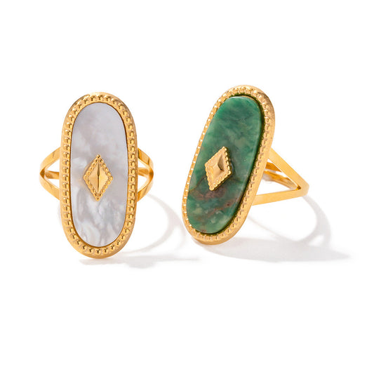 Jessie Natural stone rings