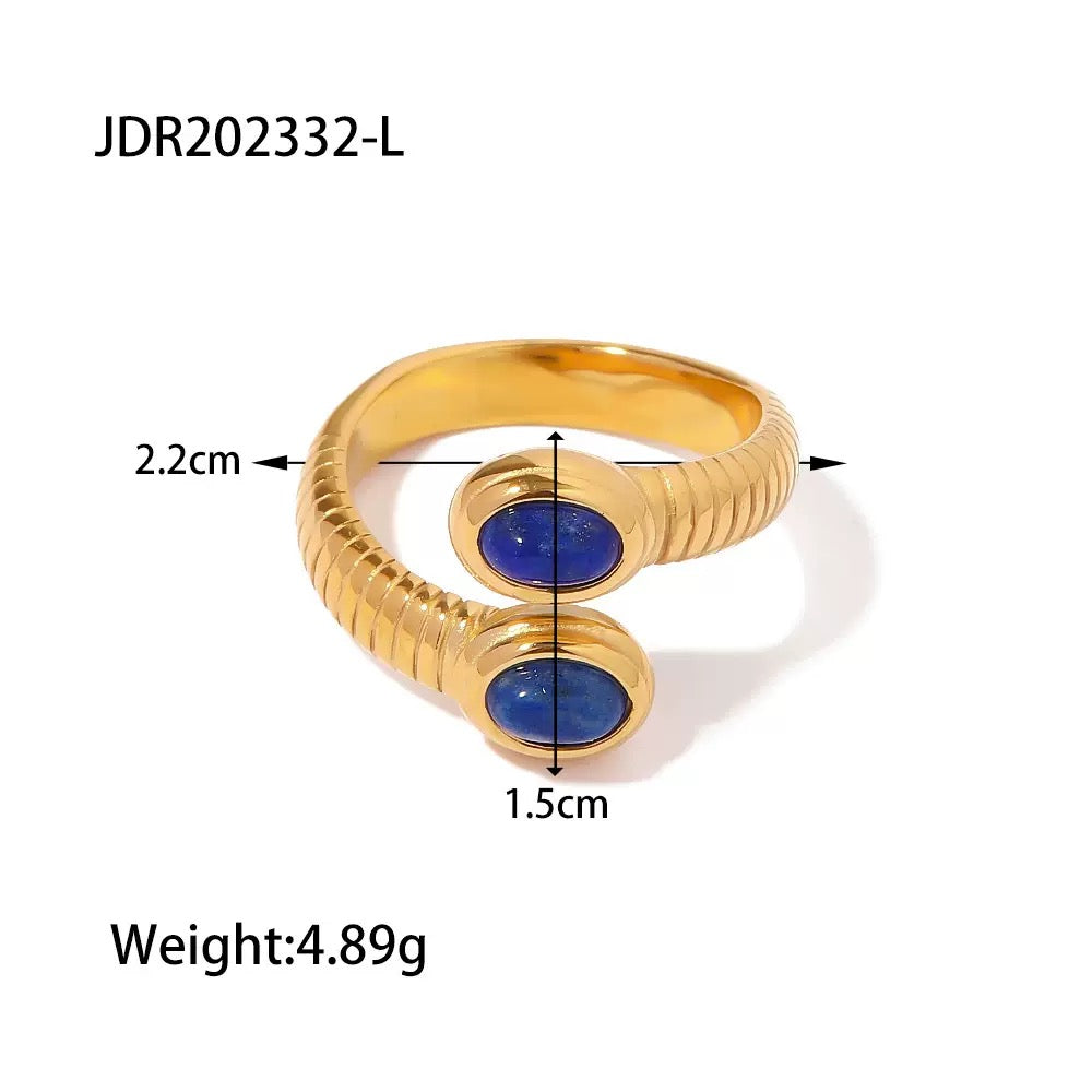 Denvor Stone snake rings