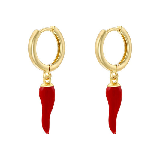 Red chilli earrings