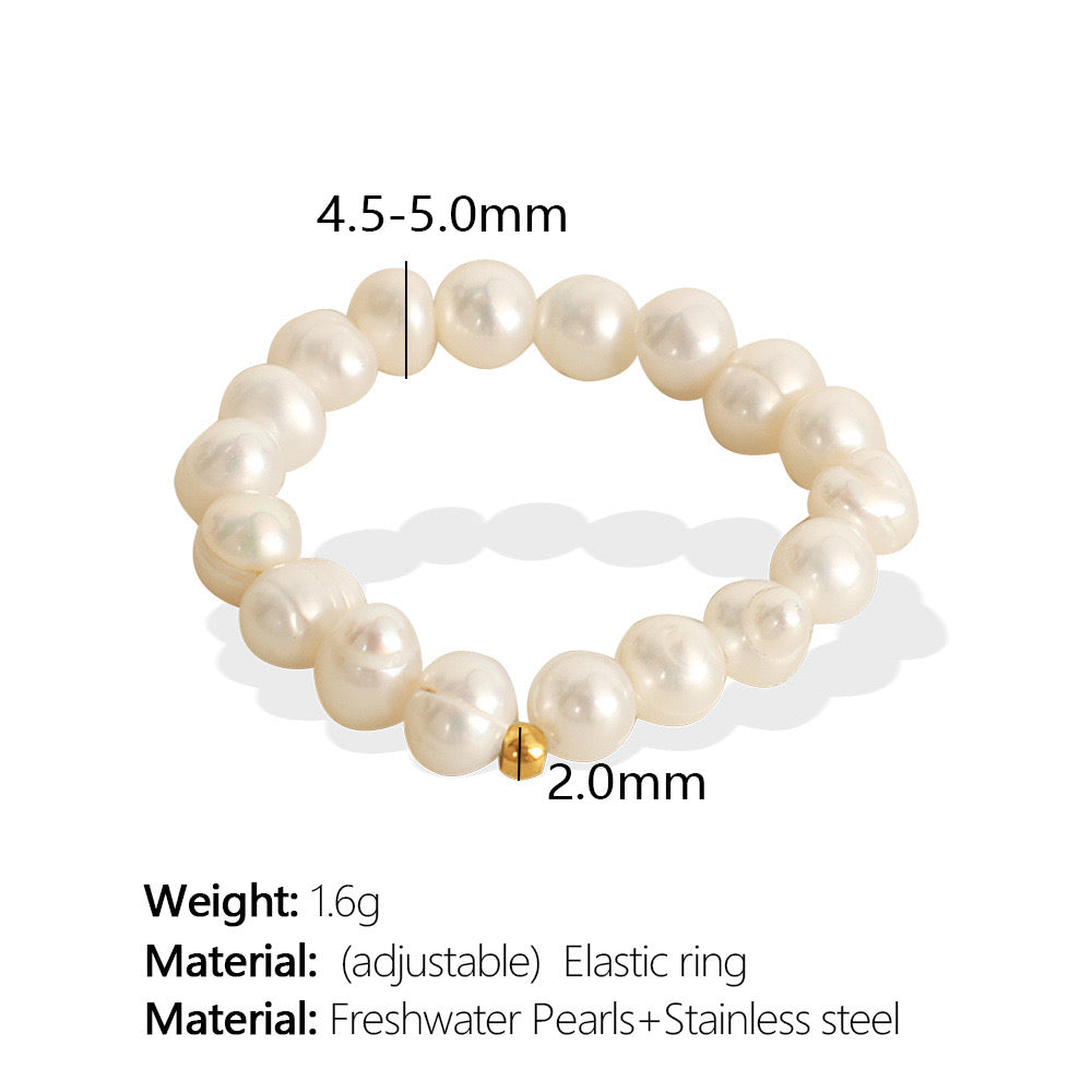 Freshwater Pearls elastic rings